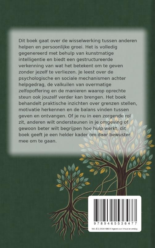 Achterkant van Anderen helpen en er zelf van groeien