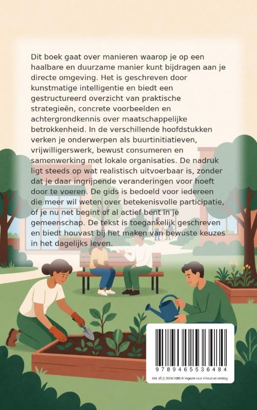Achterkant van Betekenisvol bijdragen aan de samenleving