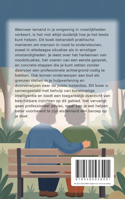 Achterkant van Mensen in nood praktisch ondersteunen