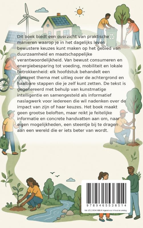 Achterkant van Een steentje bijdragen aan een betere wereld