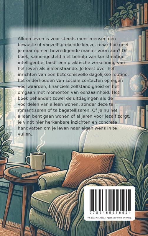 Achterkant van Gelukkig alleen leven
