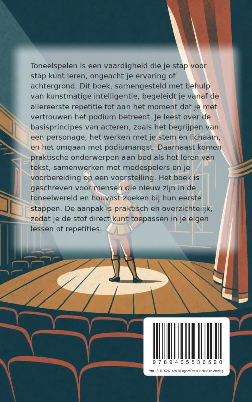 Achterkant van Toneelspelen voor beginners