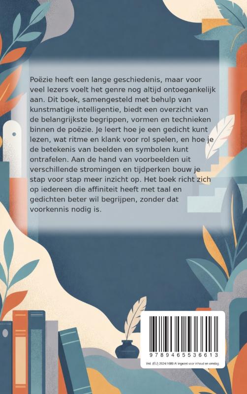 Achterkant van Poëzie leren waarderen