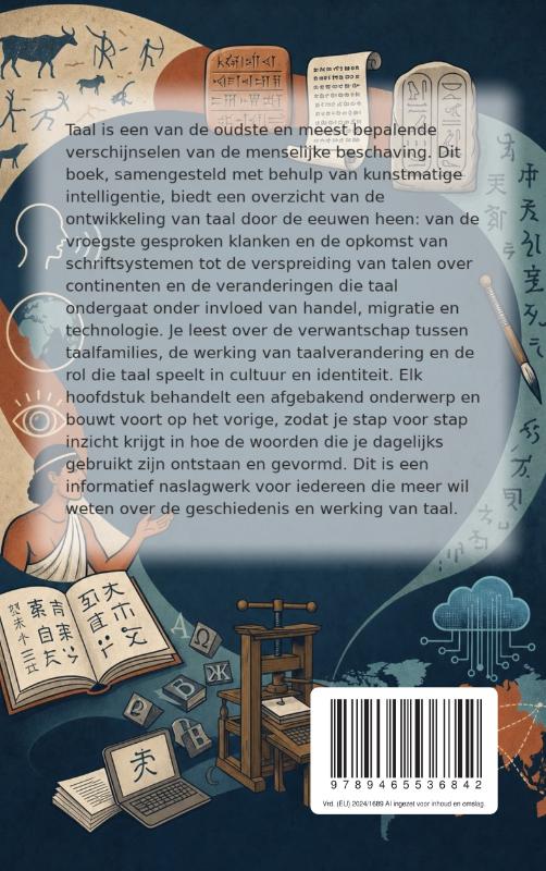 Achterkant van De fascinerende geschiedenis van taal