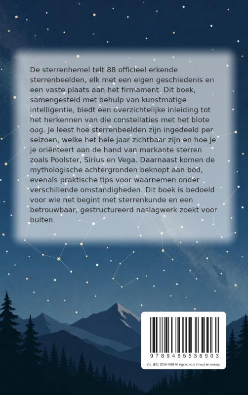 Achterkant van Sterrenbeelden herkennen