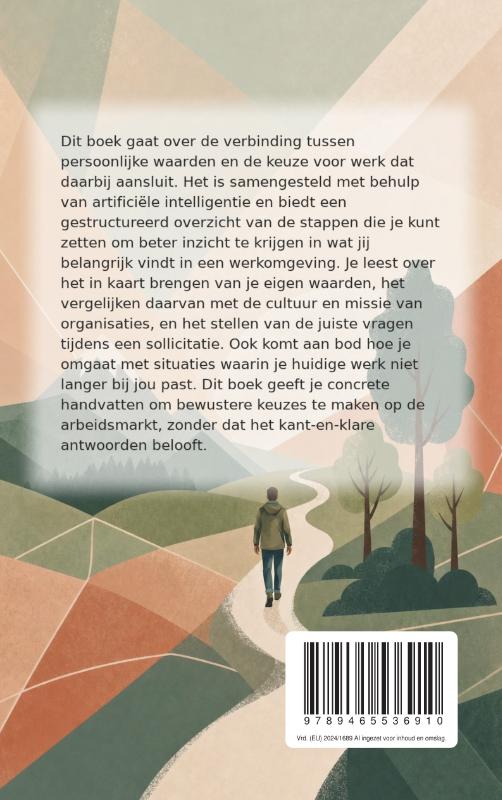 Achterkant van Een baan die past bij je waarden
