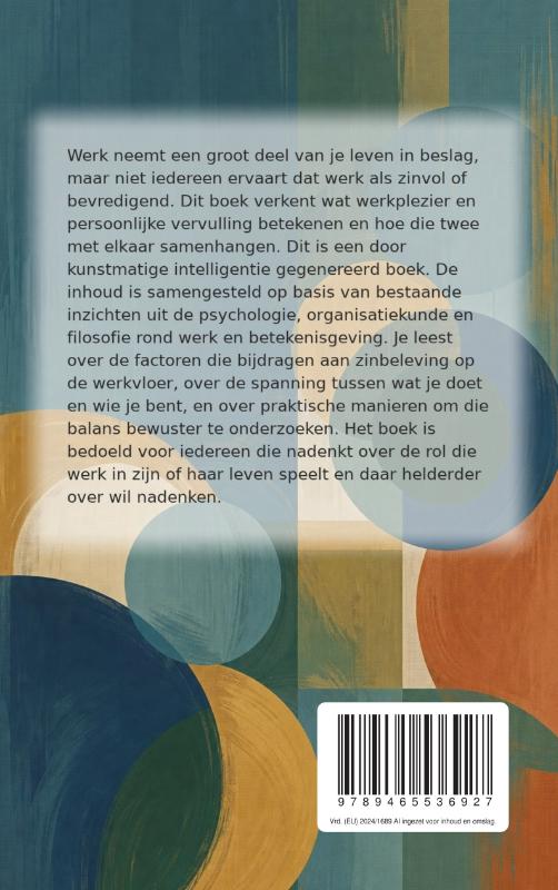 Achterkant van Zin en betekenis vinden in je werk