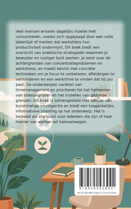 Achterkant van Werken met meer rust en focus