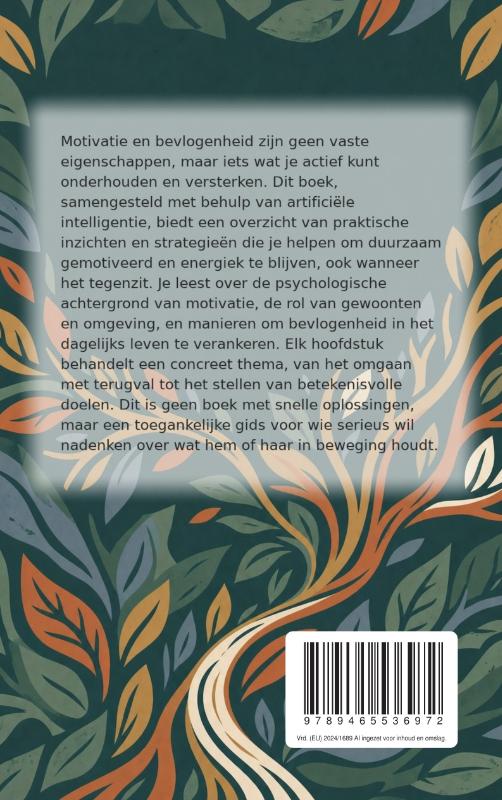 Achterkant van Motivatie en bevlogenheid behouden