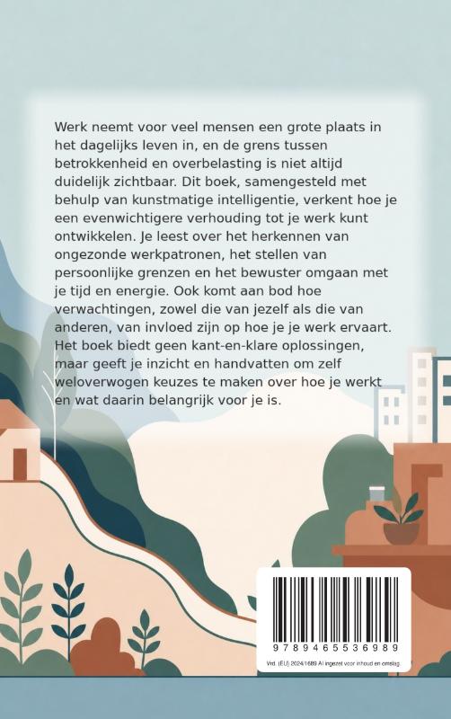 Achterkant van Een gezonde verhouding tot je werk