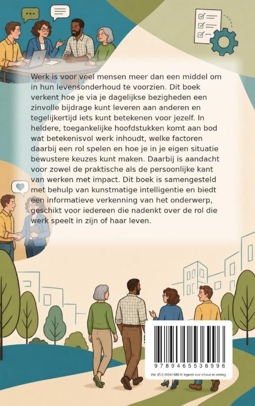 Achterkant van Betekenisvol bijdragen via je werk