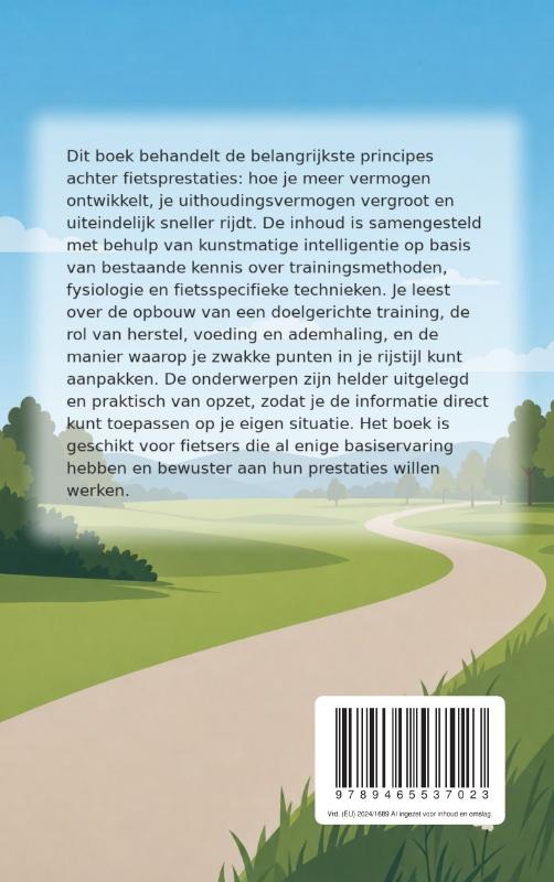Achterkant van Sneller en sterker worden op de fiets