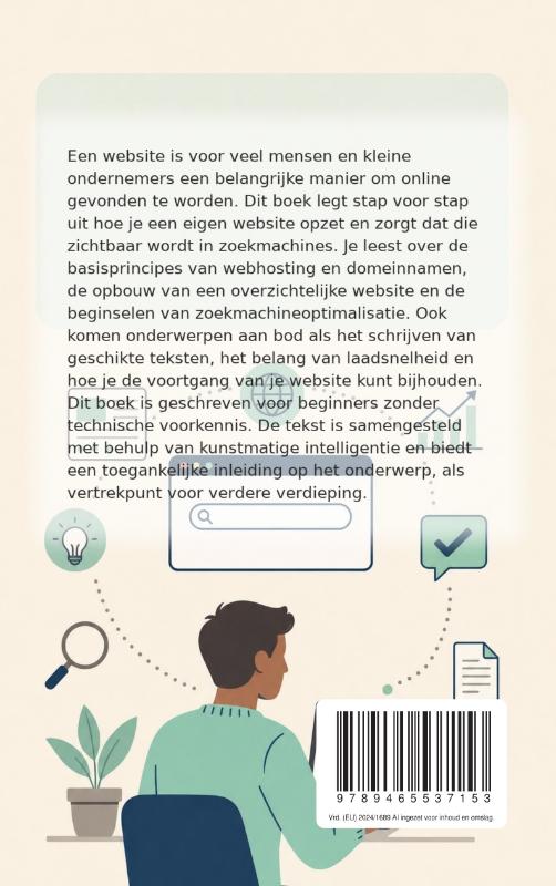 Achterkant van Online zichtbaar worden met een website