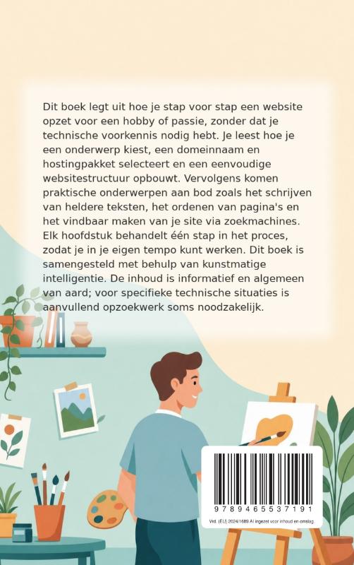 Achterkant van Een website voor je hobby of passie