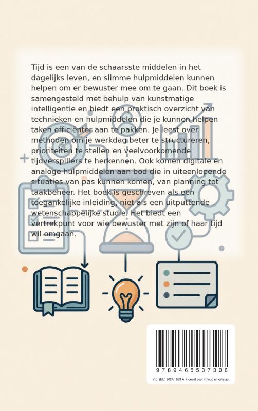 Achterkant van Tijd besparen met slimme hulpmiddelen