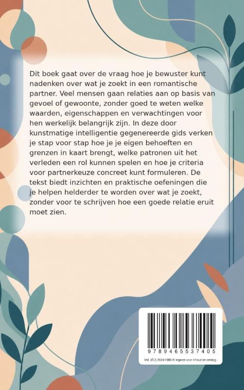 Achterkant van Weten wat je zoekt in een partner