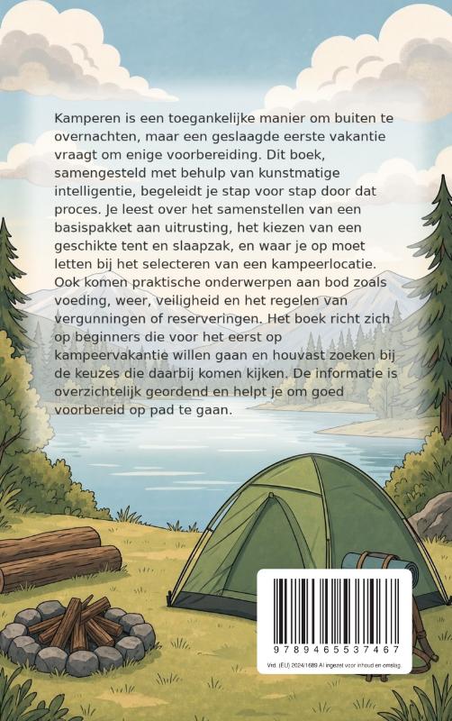 Achterkant van Je eerste kampeervakantie plannen