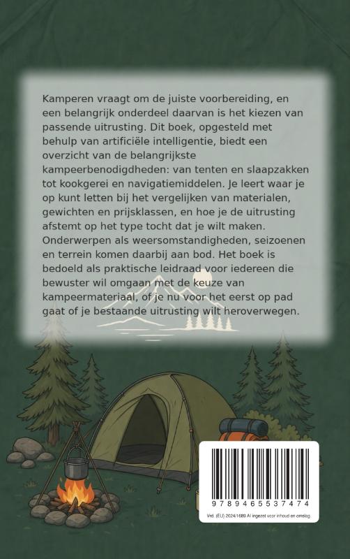 Achterkant van De juiste kampeeruitrusting kiezen