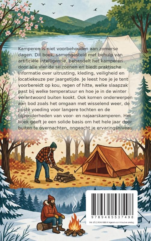 Achterkant van Kamperen door de seizoenen