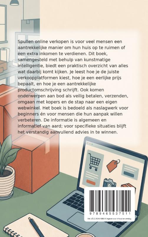 Achterkant van Je spullen online verkopen