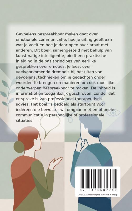 Achterkant van Gevoelens bespreekbaar maken