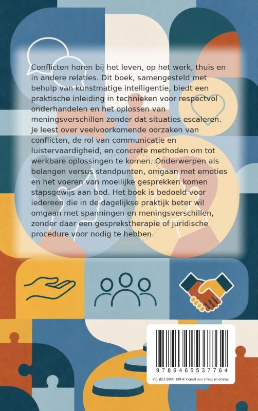Achterkant van Conflicten oplossen zonder ruzie