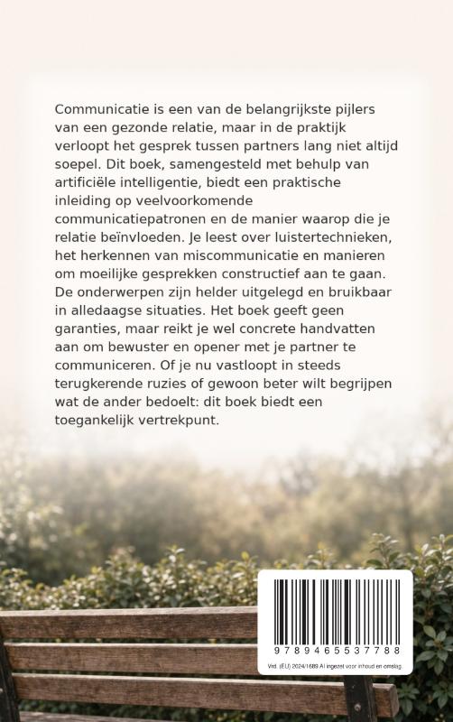 Achterkant van Beter communiceren met je partner