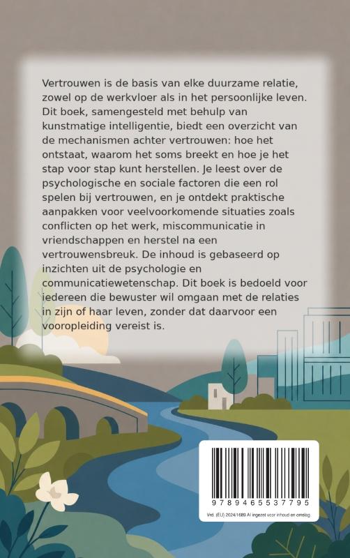 Achterkant van Vertrouwen opbouwen en herstellen
