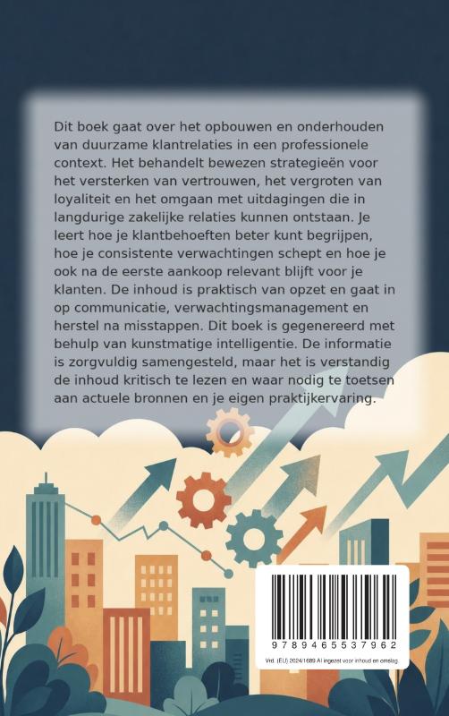 Achterkant van Klantrelaties opbouwen voor de lange termijn