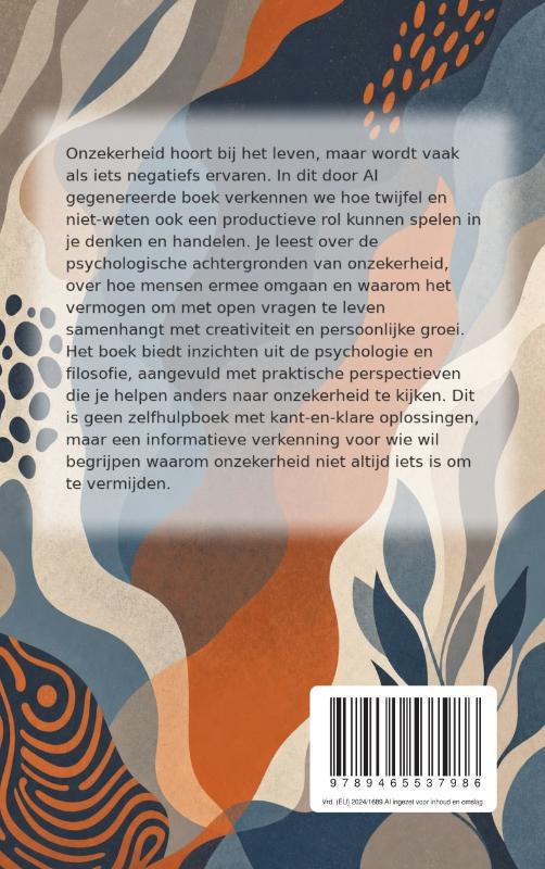 Achterkant van Twijfel en onzekerheid omarmen