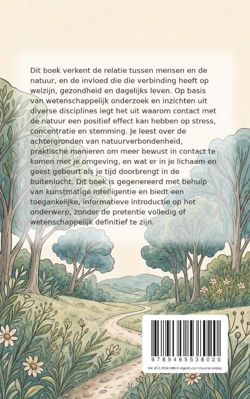 Achterkant van Verbondenheid met de natuur