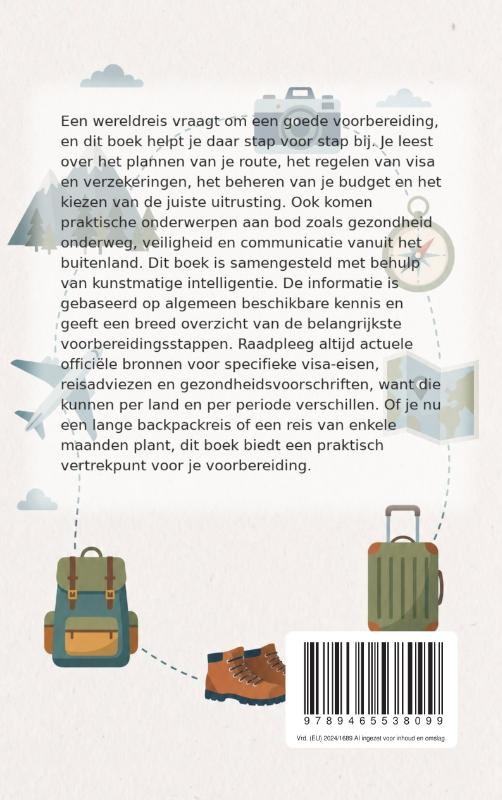 Achterkant van Een wereldreis voorbereiden