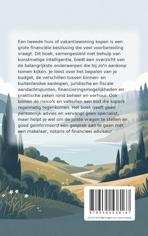 Achterkant van Een tweede huis of vakantiewoning overwegen