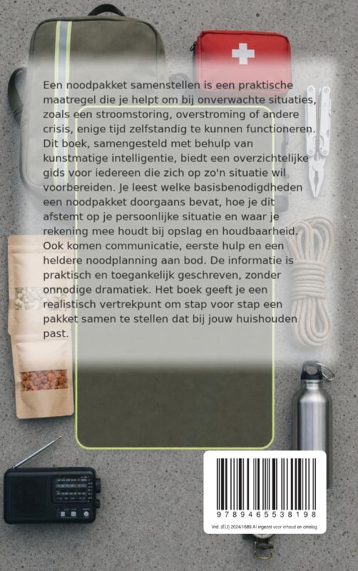 Achterkant van Een noodpakket samenstellen voor onverwachte situaties