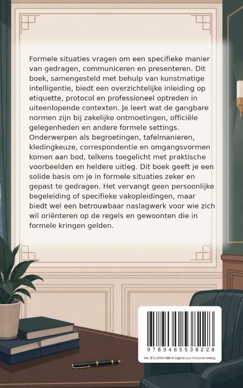 Achterkant van Je gedragen in formele situaties