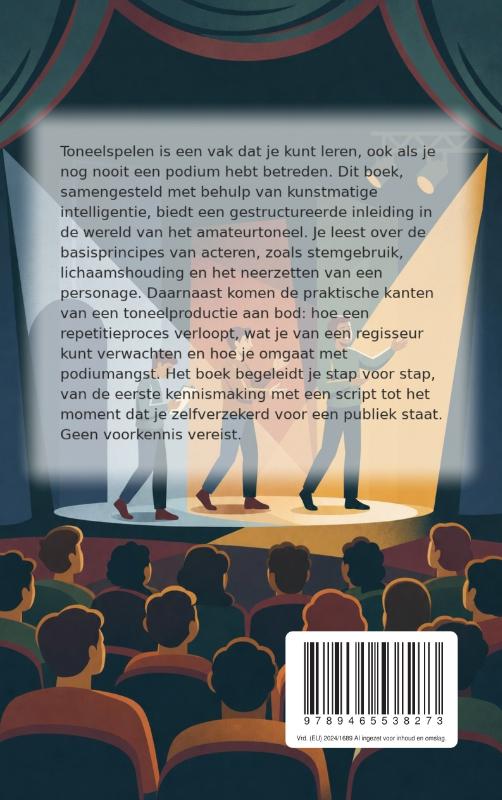 Achterkant van Toneelspelen voor beginners
