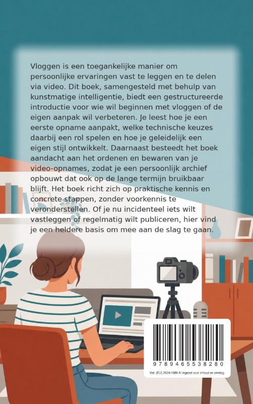 Achterkant van Vloggen en je leven vastleggen