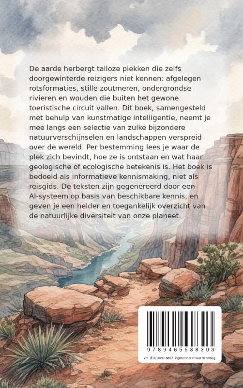 Achterkant van Bijzondere plekken op aarde