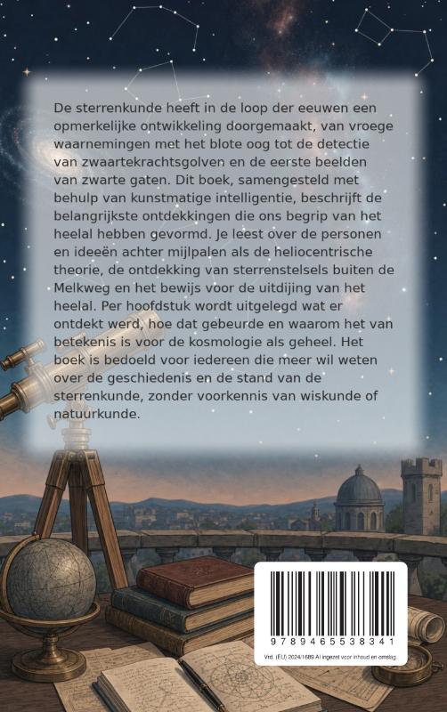 Achterkant van De grootste ontdekkingen in de sterrenkunde