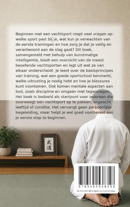Achterkant van Beginnen met een vechtsport