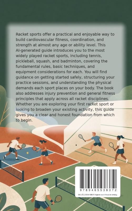 Achterkant van Staying Fit with Racket Sports