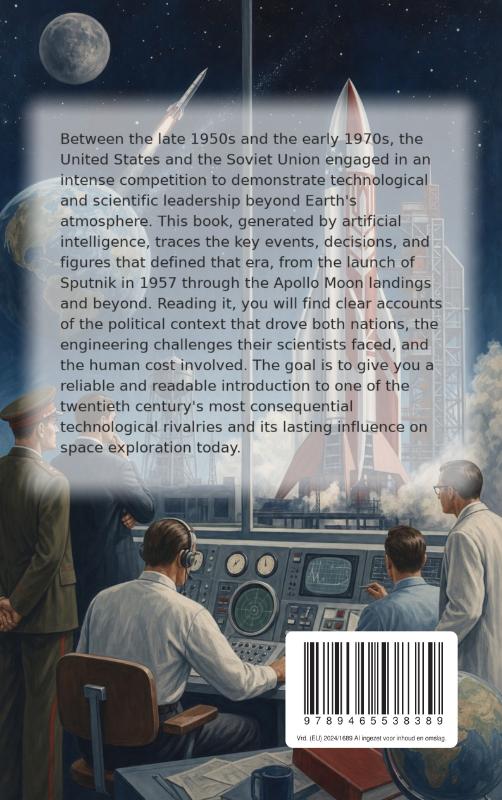Achterkant van The Space Race