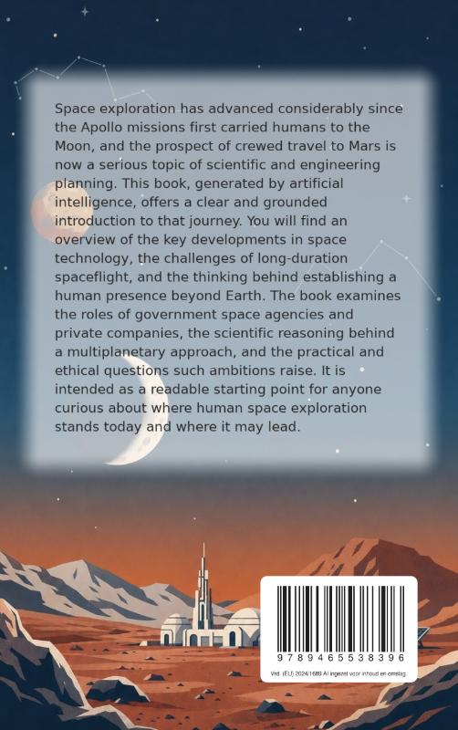 Achterkant van The Future of Space Travel