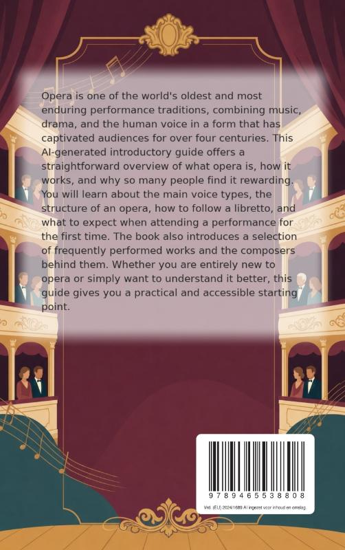 Achterkant van A First Introduction to Opera