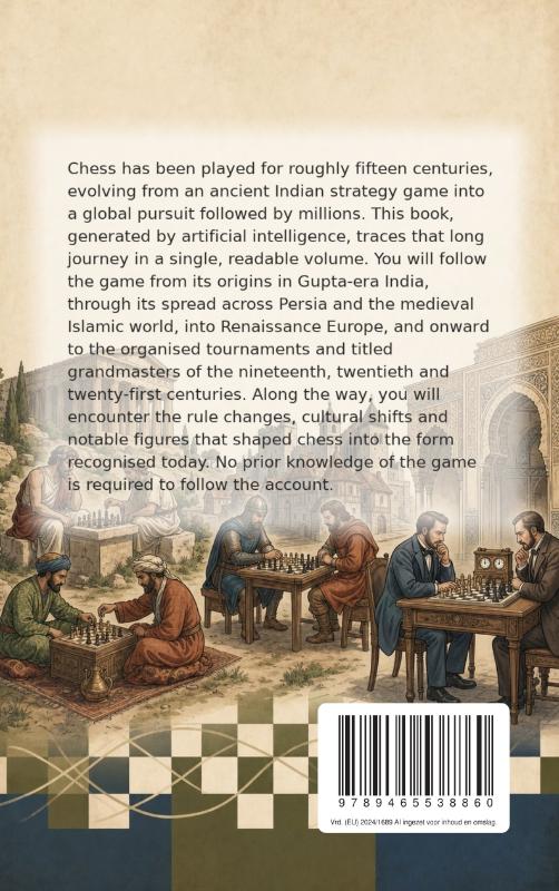 Achterkant van The History of Chess