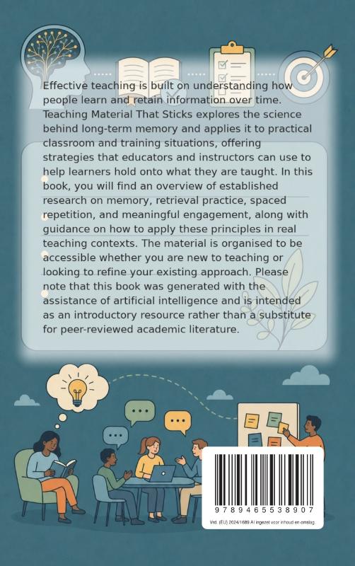 Achterkant van Teaching Material That Sticks