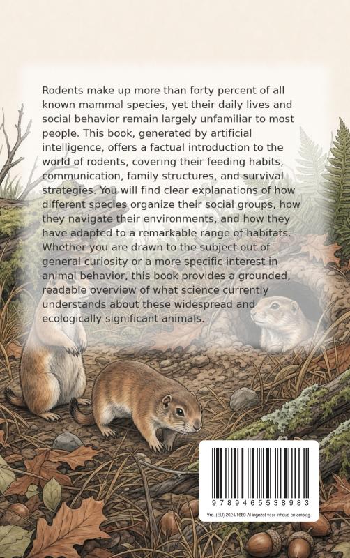 Achterkant van Rodents and Their Behavior