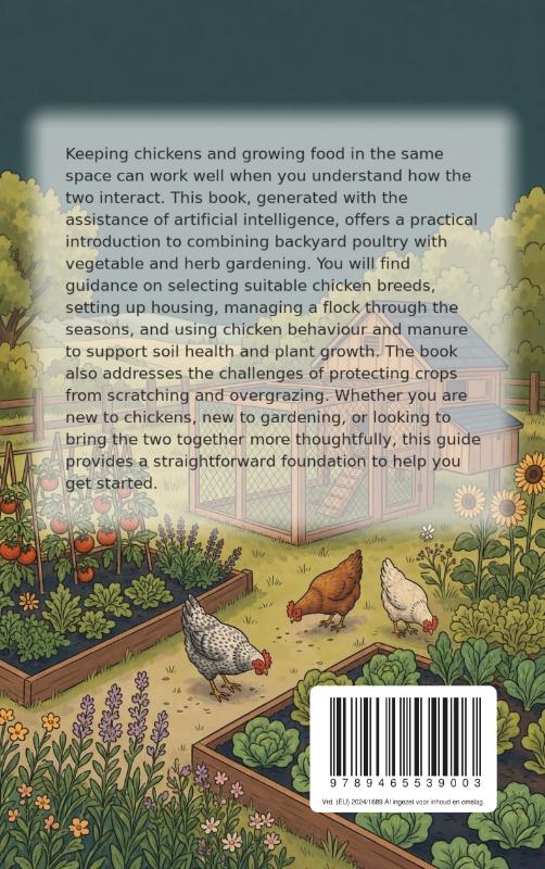 Achterkant van Chickens and Your Garden