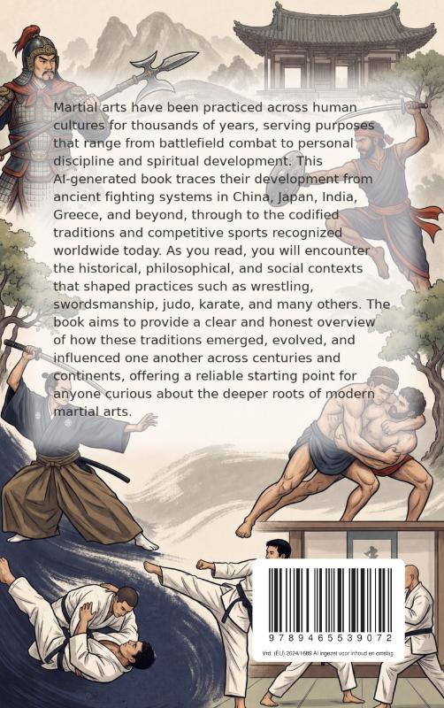 Achterkant van The History of the Martial Arts