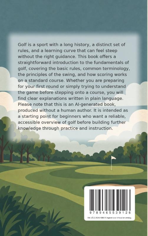 Achterkant van Understanding Golf for Beginners